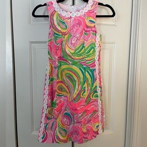 NWOT Lilly Pulitzer Size 00 | Mila Shift Dress All Nighter Pink Green Yellow
